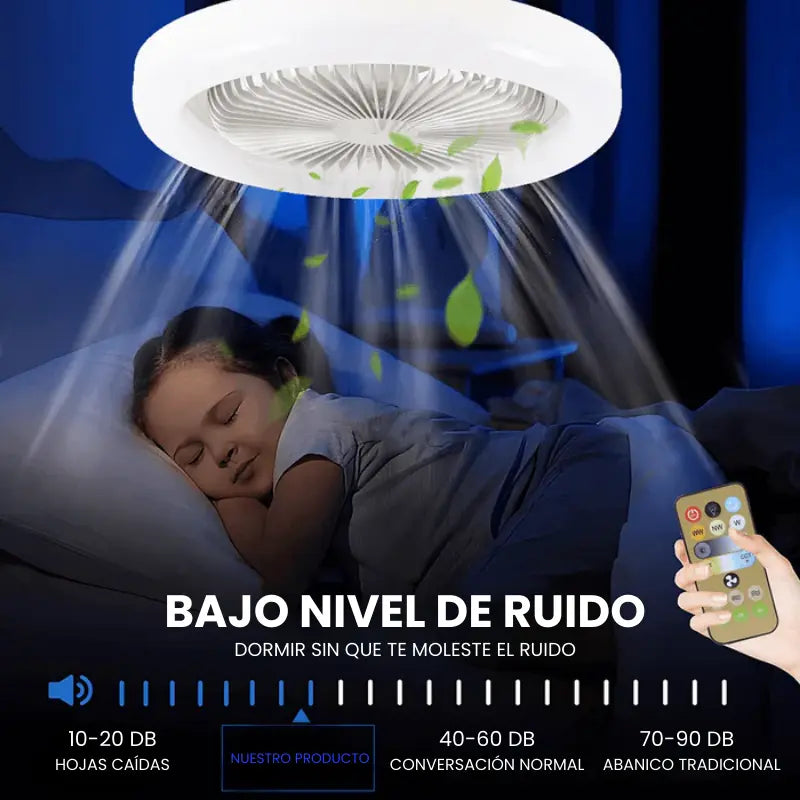 💡❄️ Ventilador LED inteligente TurboMax™ 2 en 1 - [SÚPER POTENTE] ✨